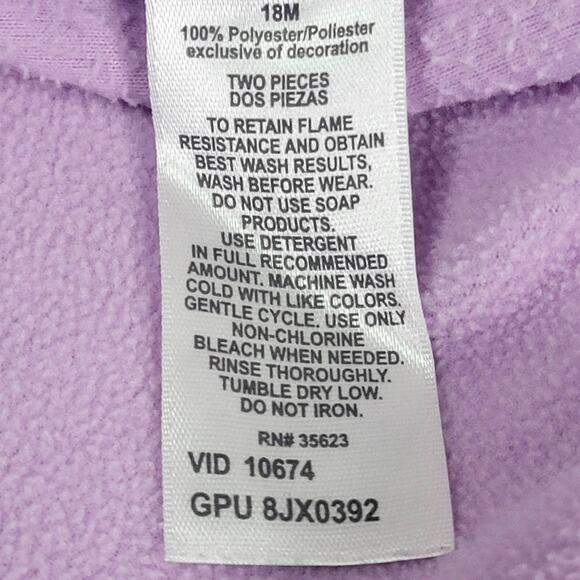 Carter's Fleece Sleeper Bundle 2 Piece Size 18Mo - Picture 4 of 9